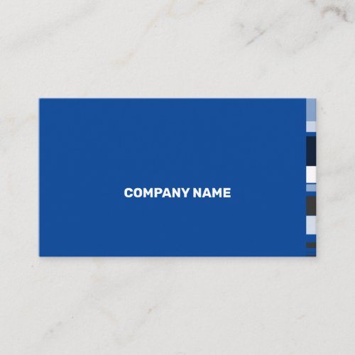 Fine Color Scale Classic Flat Lateral Stripes Business Card