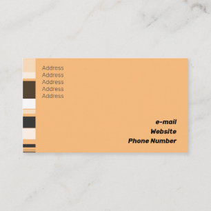 Fine Color Scale Classic Flat Lateral Stripes Business Card