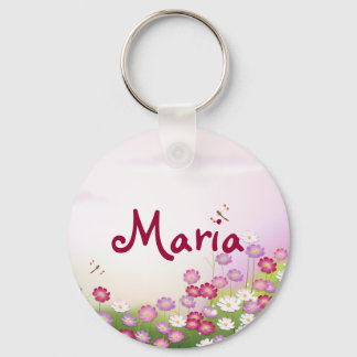 Fine Cool Cute Girly Retro Floral Fashion Keychain