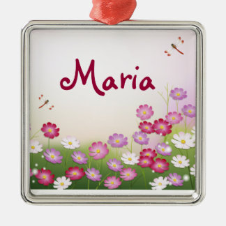 Fine Cool Cute Girly Retro Floral Fashion Metal Ornament