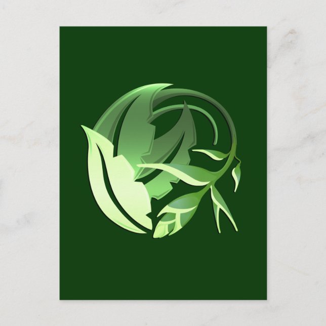 Fine Cool Cute Girly Retro Floral Fashion Postcard (Front)