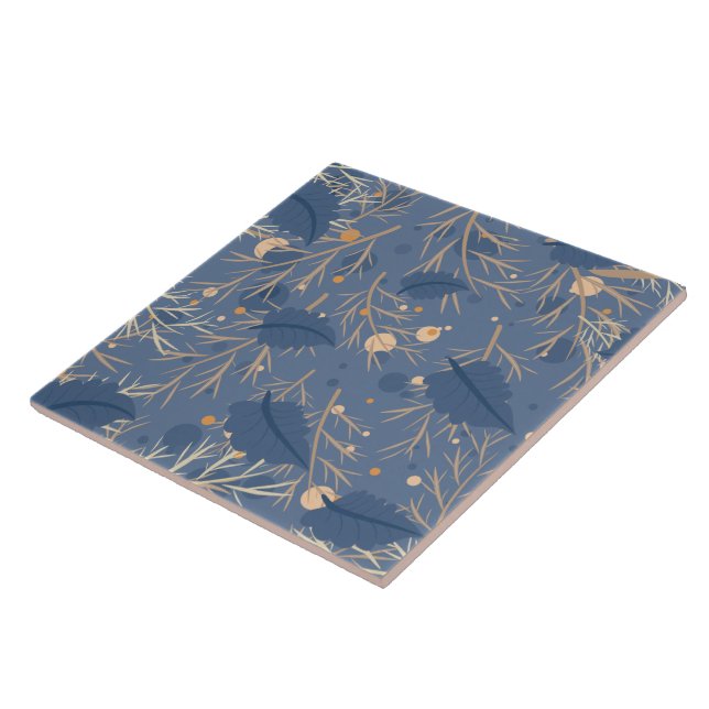 Fine Cool Cute Girly Retro Floral Fashion Tile (Side)