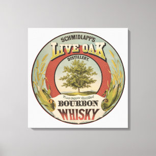 Fine Copper Distilled Bourbon Whisky. Canvas Print