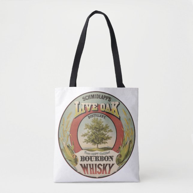 Fine Copper Distilled Bourbon Whisky. Tote Bag (Front)
