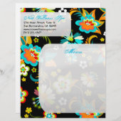 Fine Cute Cool Girly Retro Floral Fashion (Front/Back)