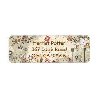 Fine Cute Cool Girly Retro Floral Fashion Label