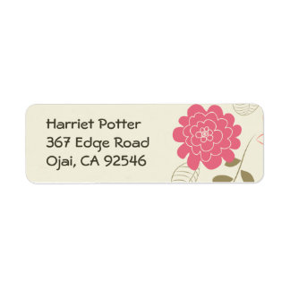 Fine Cute Cool Girly Retro Floral Fashion Label