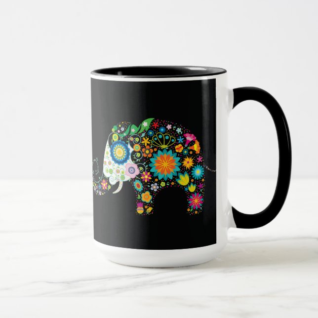 Fine Cute Cool Girly Retro Floral Fashion Mug (Right)