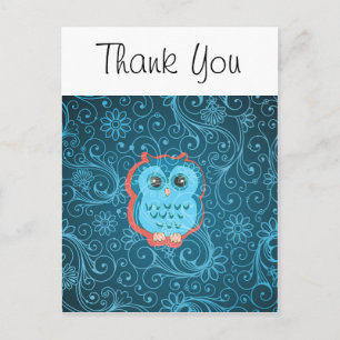 Fine Cute Cool Girly Retro Floral Fashion Postcard