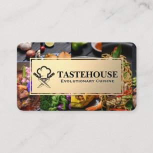 Fine Dining Cuisines   Catering Business Card