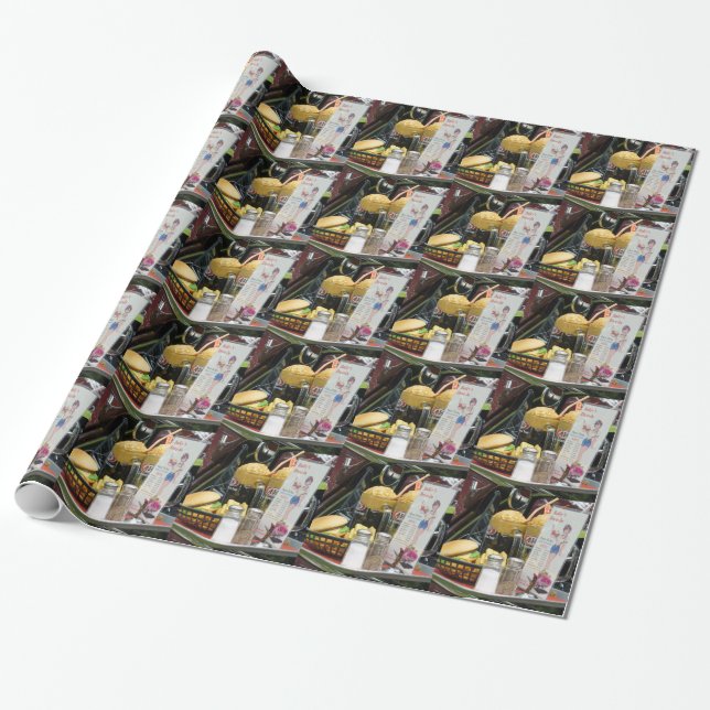 Fine Dining Wrapping Paper (Unrolled)