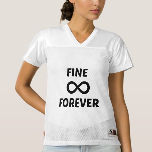 FINE FOREVER TAG WOMENS FOOTBALL JERSEY