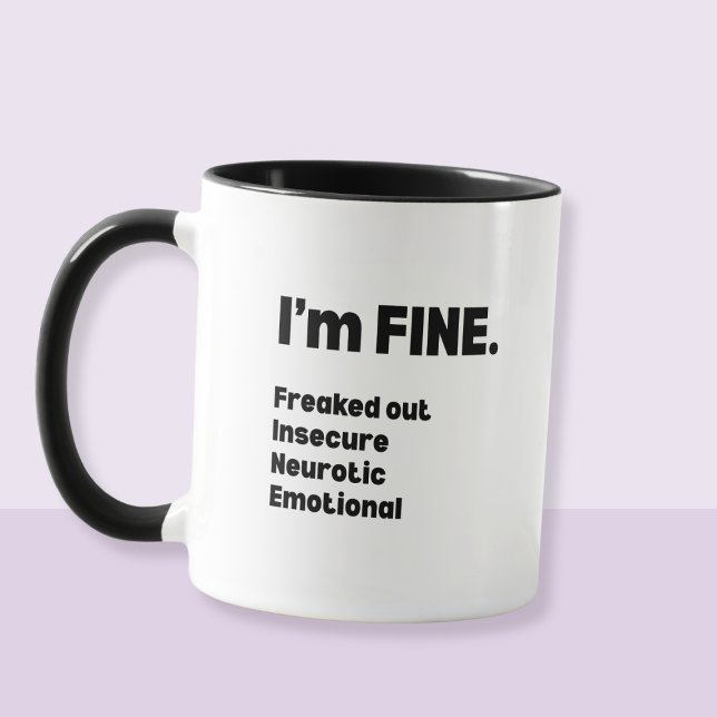 FINE Funny Coffee Mug (Creator Uploaded)