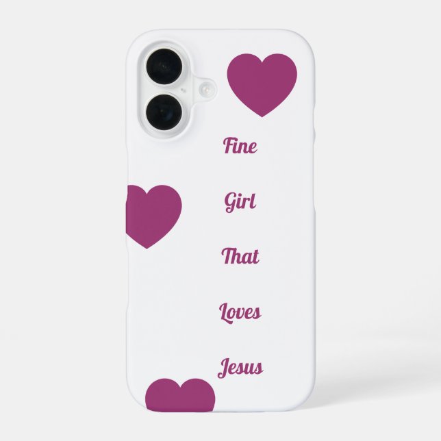"Fine girl that loves Jesus" Phone Case,  iPhone Case (Back)