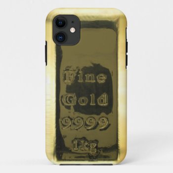 Fine Gold 9999 Gold Bar Iphone 5 Case by caseplus at Zazzle