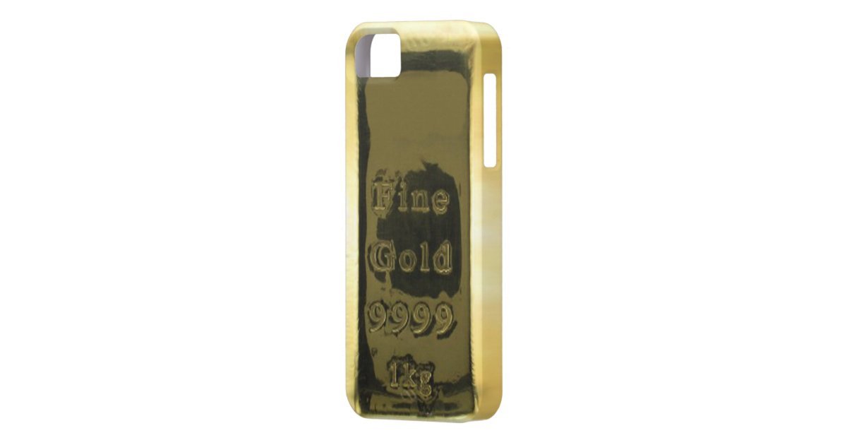 Fine Gold 9999 Gold Bar iPhone 5 Case | Zazzle