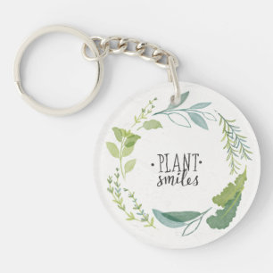 Fine Herbs II Plant Smiles Keychain