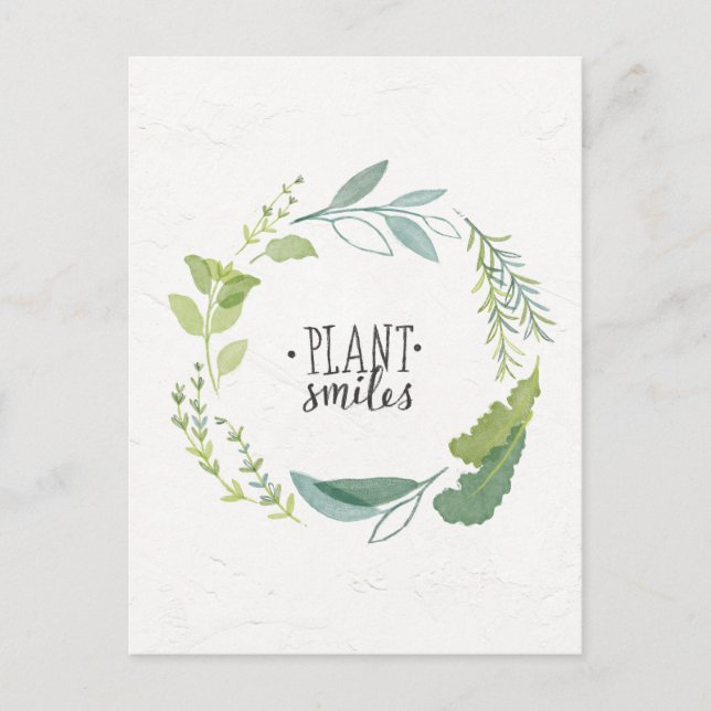 Fine Herbs II | Plant Smiles Postcard (Front)
