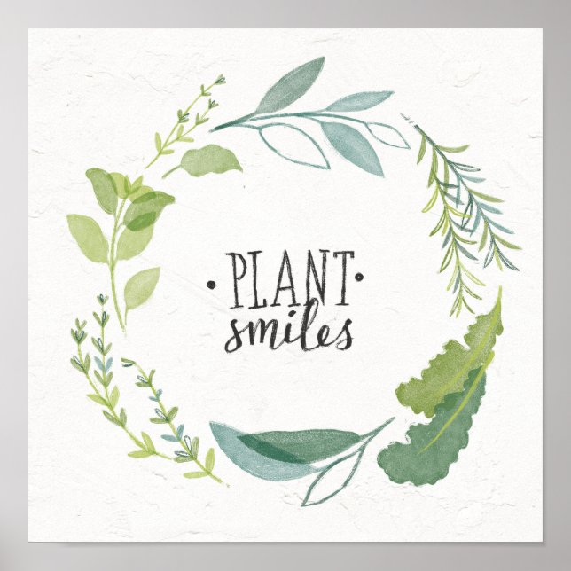 Fine Herbs II | Plant Smiles Poster (Front)