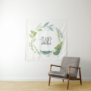 Fine Herbs II Plant Smiles Tapestry