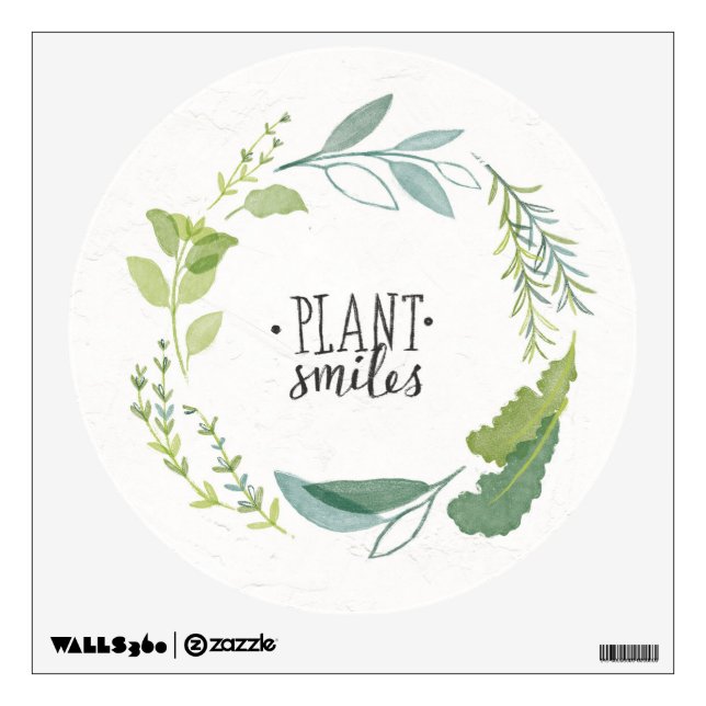 Fine Herbs II | Plant Smiles Wall Sticker (Front)