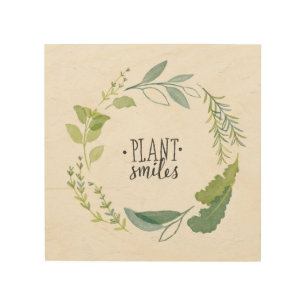 Fine Herbs II Plant Smiles Wood Wall Decor
