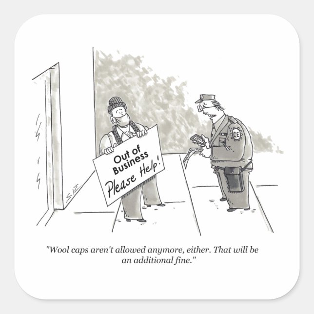 Fine large square stickers (Front)