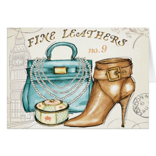 Fine Leather Bag and Shoe (Front Horizontal)