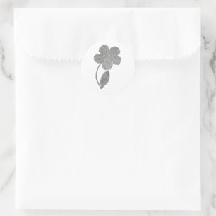 Fine Line Botanical Bloom Sticker