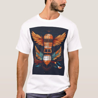Fine Line Futurist Tattoo Art T-Shirt