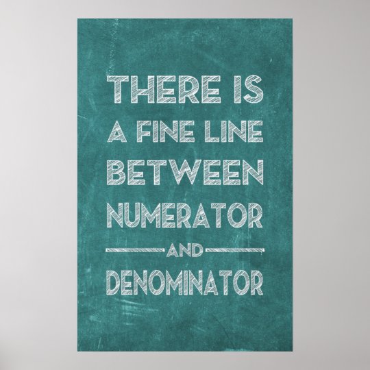 Fine Line Math Poster Zazzle