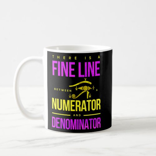 Fine Line Numerator And Denominator  Coffee Mug