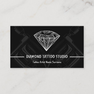 Fine Line Tattoo Appointment Business Card