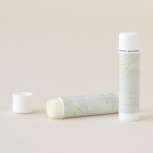 Fine Lines Gold Abstract Wedding Sage ID867 Lip Balm
