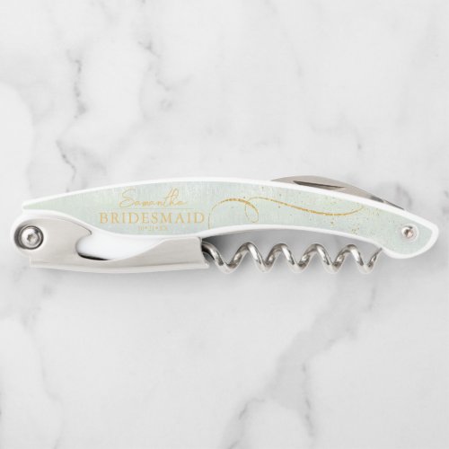 Fine Lines Gold Abstract Wedding Sage ID867  Waiters Corkscrew