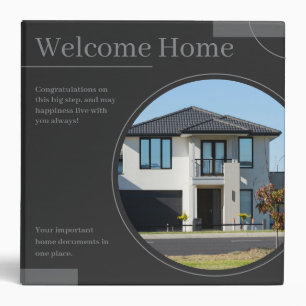 Fine Lines Home Real Estate Agent Neutral 3 Ring Binder