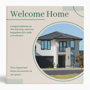 Fine Lines Home Real Estate Agent Sand 3 Ring Binder