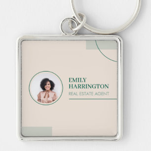 Fine Lines Real Estate Agent Sand Keychain