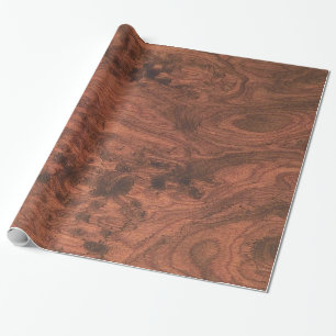 Fine Mahogany Veneer Print Wrapping Paper