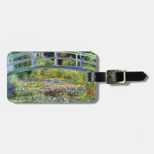 Fine Monet Japanese Bridge & Water-Lily Pond Luggage Tag