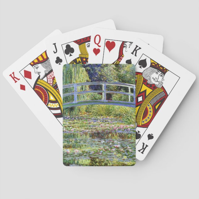 Fine Monet Japanese Bridge & Water-Lily Pond Poker Cards (Back)