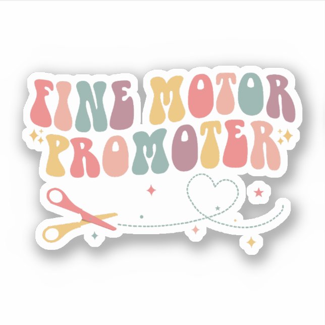 Fine Motor Promoter Occupational Therapy OT Sticker (Front)