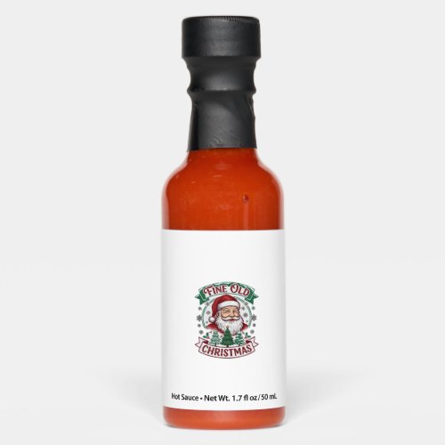 Fine Old Christmas Santa Claus Trees Snowflakes Hot Sauces