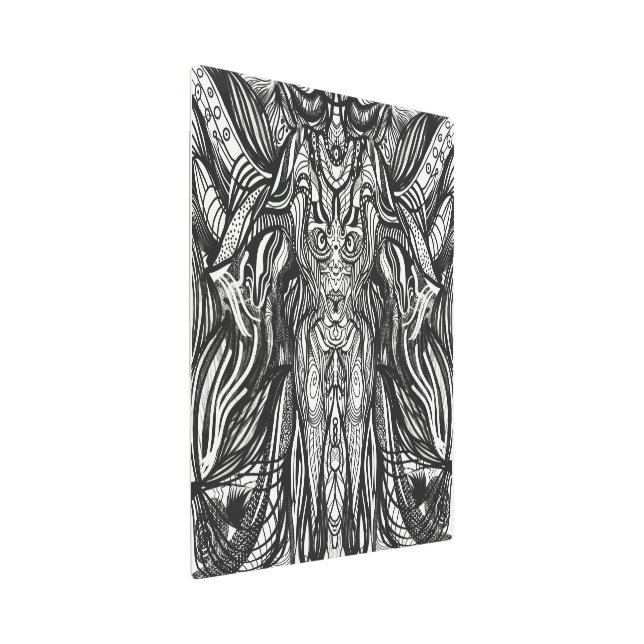 Fine owl face body  metal print (3/4)