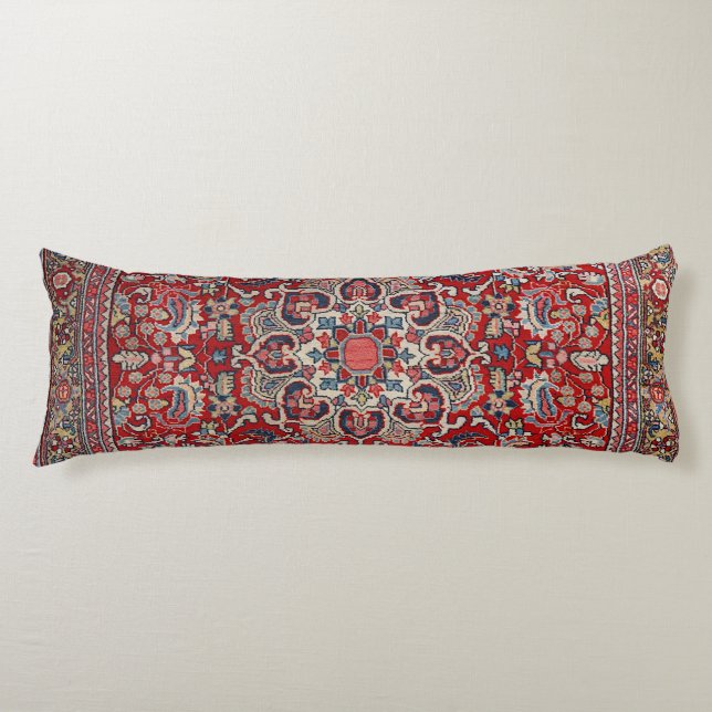 Fine Persia Bijar Red Blue Yellow  Body Pillow (Front)