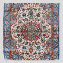 Fine Persian Baby Blue Red Tan  Bandana