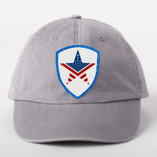 Fine-point star American flag Patch