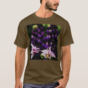 Fine Random Mosaic Lupin and Aquilegia AC163 T-Shirt