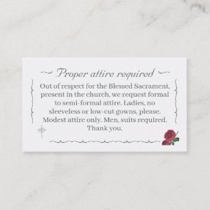 Fine Roses Enclosure Card