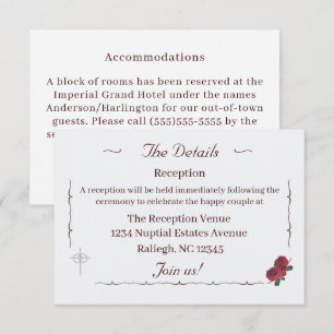 Fine Roses Enclosure Card